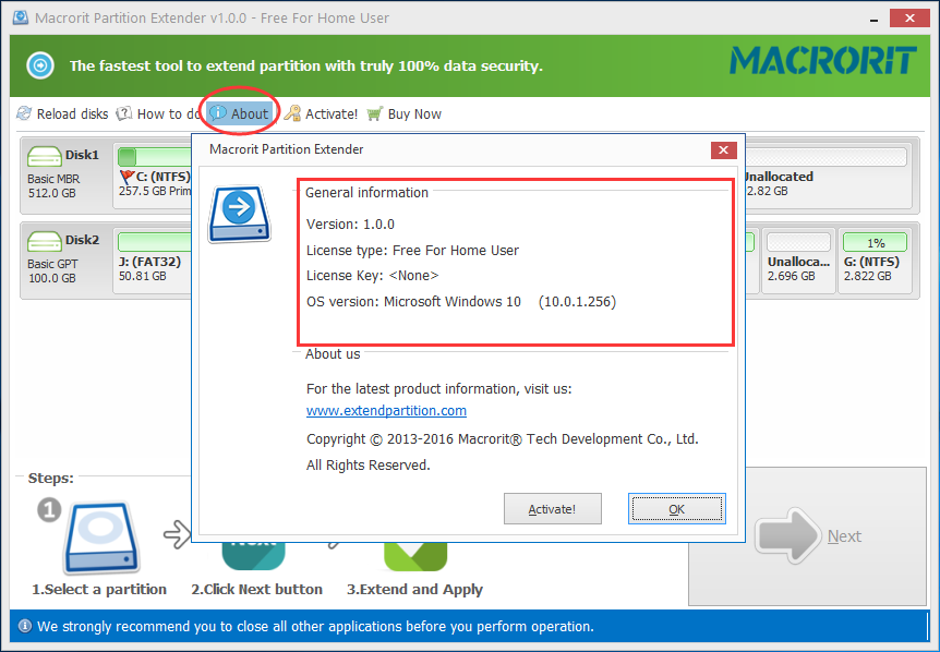 Macrorit Partition Extender Pro 2.3.0 for windows instal