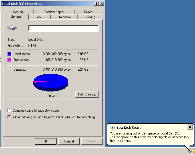 server_2003_low_disk_space
